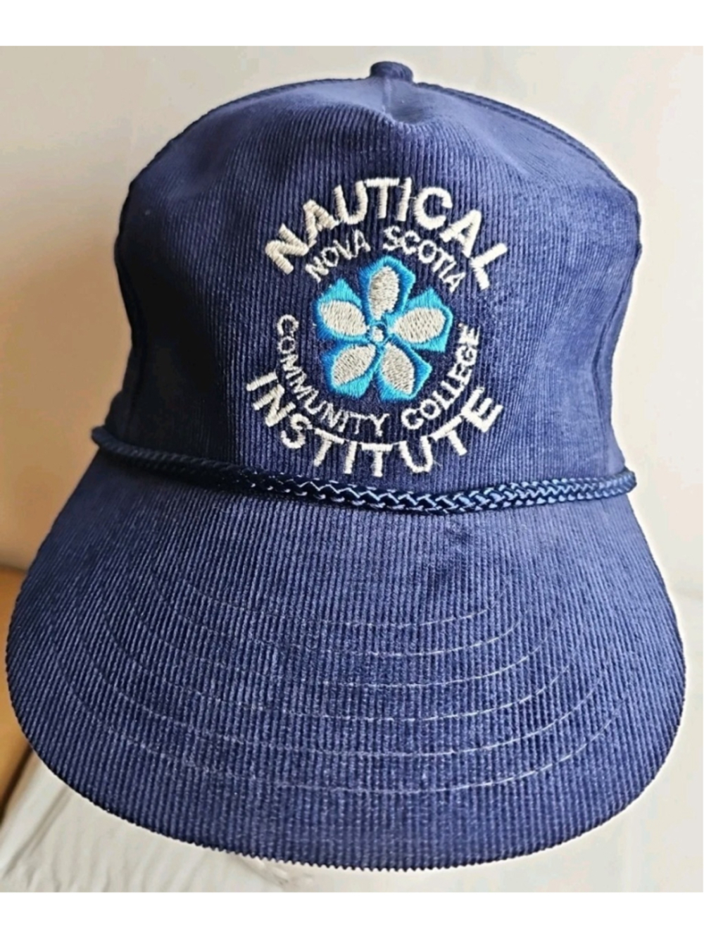 Vintage Nautical Institute Hat NSCC Nova Scotia Community College Snapback Blue